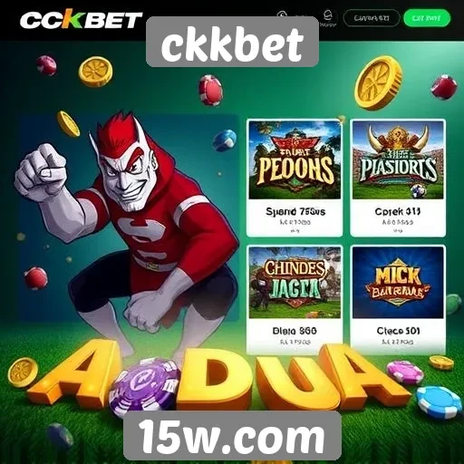 Visão geral das ofertas de jogos no site ckkbet